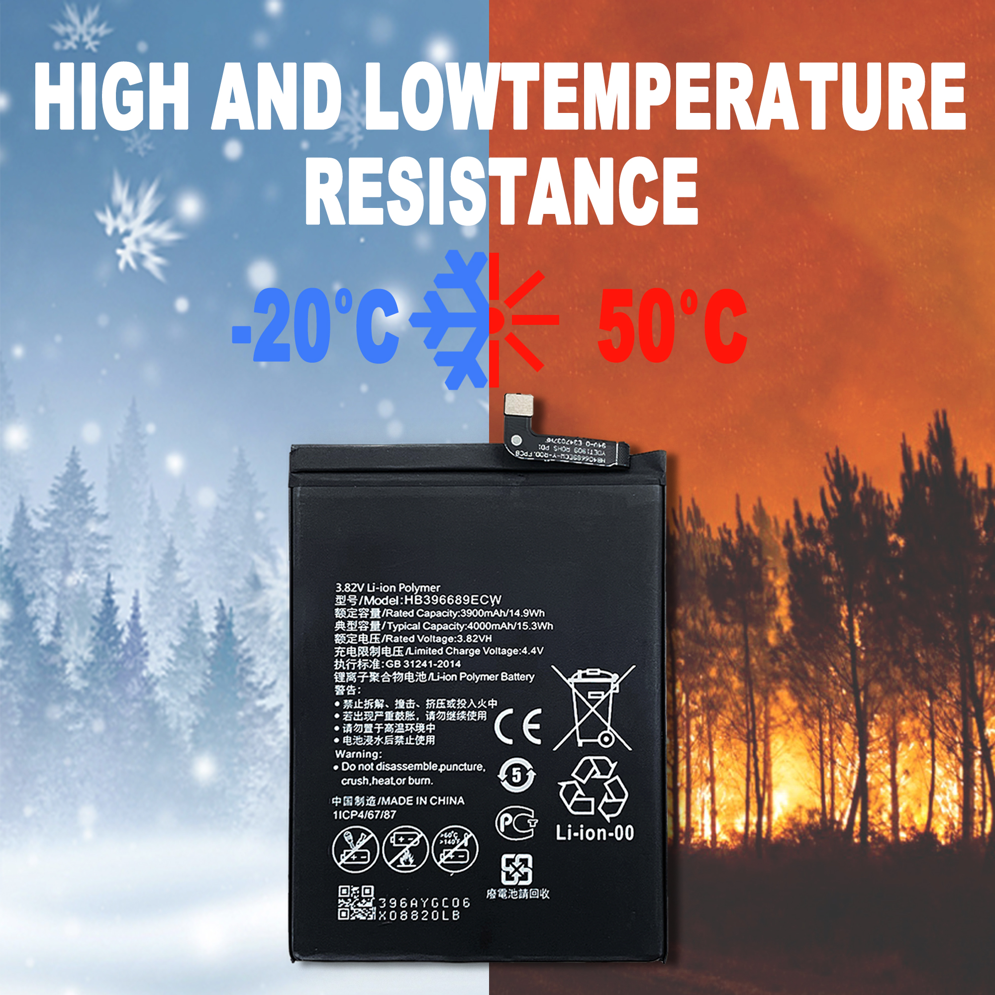 RECHARGABLE Battery for Huawei Mate Phones Mate 20 Pro/Mate 10/20/30/40/50 Pro Lite