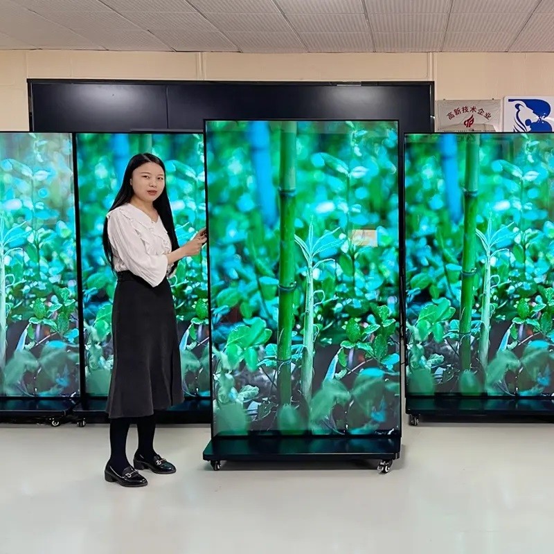 75 Inch Full Screen Indoor 4K Ads Display Floor Standing Advertising Player Info Poster WIFI Android LCD Digital Signage