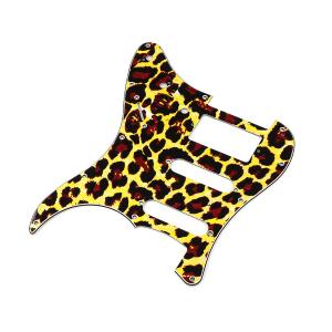 Wholesale Guitar Pickguard SSH 11 Holes PVC Leopard print Single Coils Humbucker Scratch Plate For USA ST Style Guitar Accessories from china suppliers