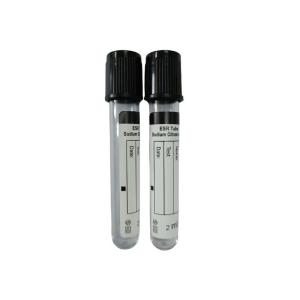 Wholesale Black Cap ESR Blood Collection Tube Disposable Vacuum With 3.8% Sodium Citrate from china suppliers