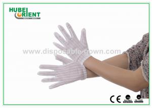 Wholesale White Nylon ESD Safe Gloves Disposable Hand Gloves With Conductive Ribbon from china suppliers