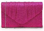 DASEIN WOMEN'S EVENING BAG PLEATED ENVELOPE CLUTCH HANDBAG WEDDING PARTY BRIDAL