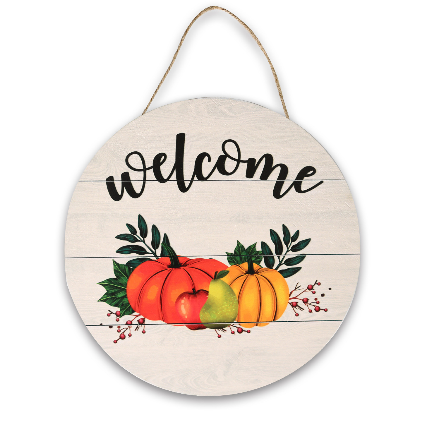 2024 Halloween wooden door hangings New party scene decoration pieces Pumpkin black cat haunted house bat party scene decor