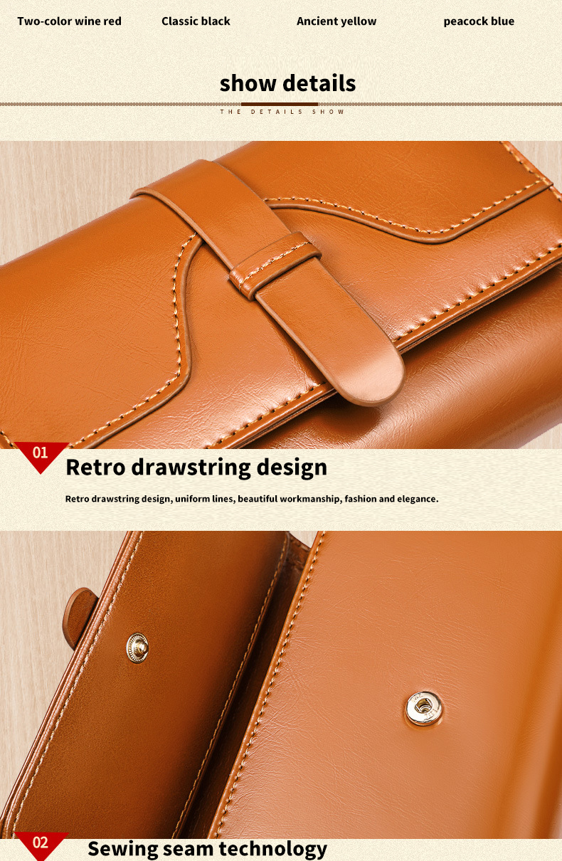 Women's Wallet Genuine Leather Clutch Money Bag Short Gender Women Vintage Card Holder