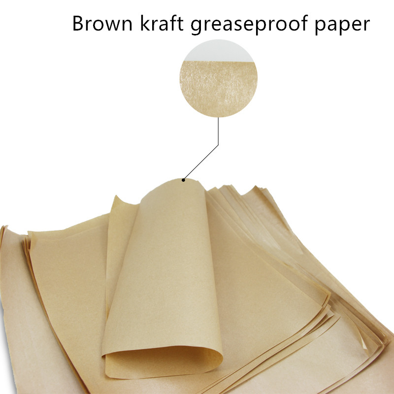 Disposable Coloured Greaseproof Wrapping Paper For Hamburger