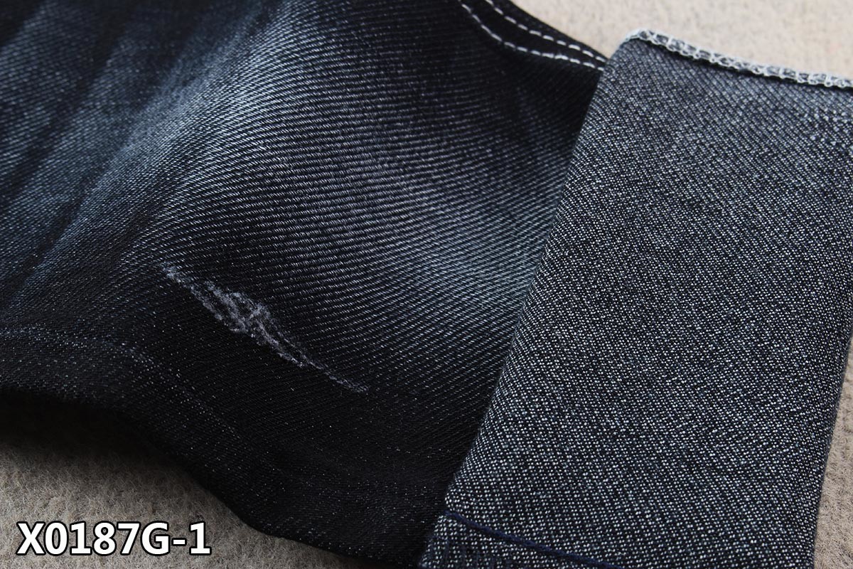 Left Hand Twill Denim Jeans Fabric Texture Cloth Roll For Women'S Wear