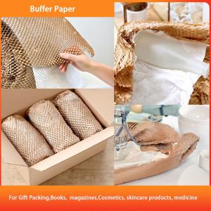 Wholesale Virgin Pulp Protective Honeycomb Kraft Paper 80gsm Cushion Paper Roll from china suppliers