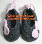 Crochet Baby Boy Booties Socks Knitted Newborn Loafers Shoes Plain Infant