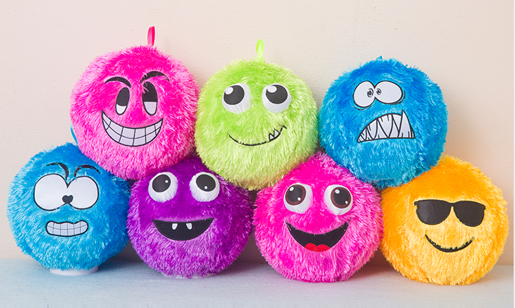 Children Inflatable Fuzzy Ball With Pvcand Polyester Material FB-H