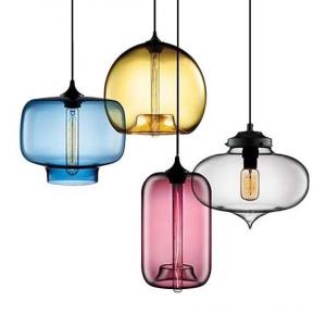 Wholesale Colorful Modern Fishbowl Glass Pendant Light - 8 colors & 13 shapes available from china suppliers