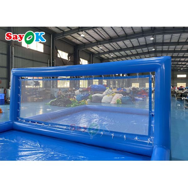 Inflatable Water Sports Giant Beach Pool Inflatable Volleyball Field Inflatable Water Volleyball Court 10x5x2.1mH