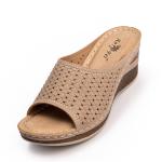 BS075 slippers European and American 2021 cross-border sandals women, wedge heel