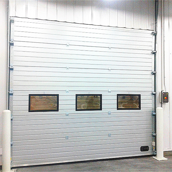 Precision Industrial Sectional Doors Insulated Mental / Sandwich Panel , 40mm Width