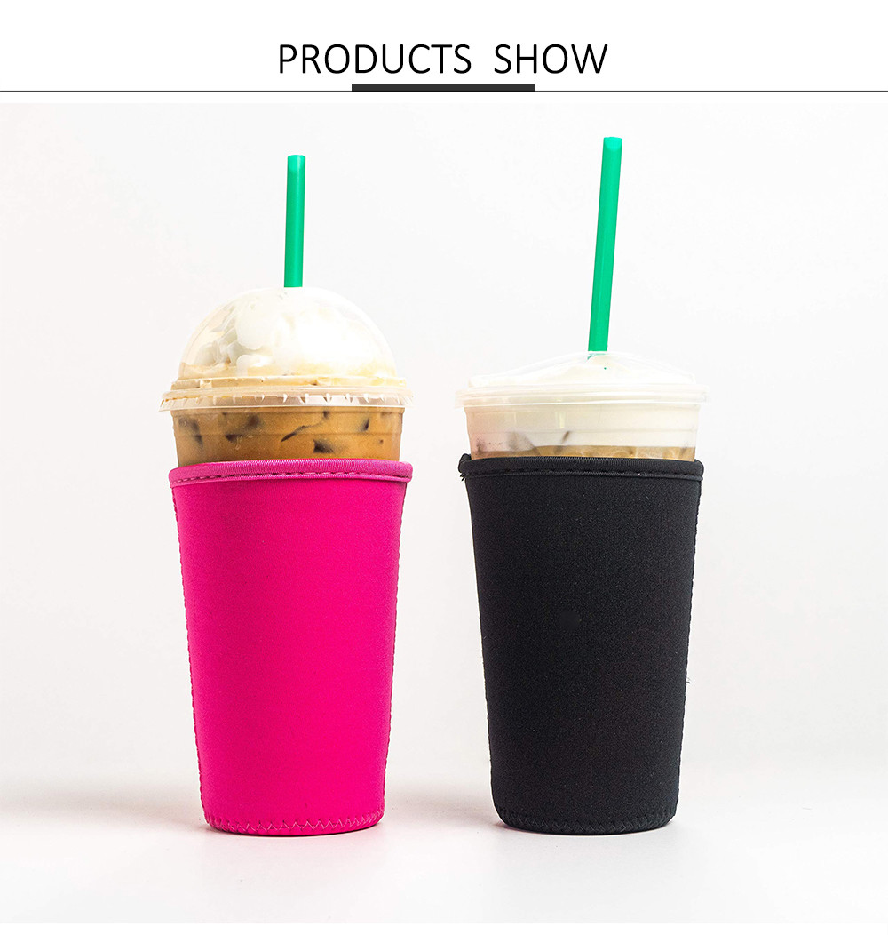 Reusable Neoprene Iced Coffee Cup Sleeve For Starbucks