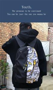 Wholesale FASHION COLOR SPLICING NEW CASUAL BACKPACK JUNIOR HIGH SCHOOL STUDENT BAG MULTI-FUNCTIONAL LARGE CAPACITY BAG from china suppliers