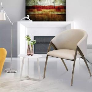 Wholesale Scratch Resistance Italian Style Dining Chairs Cream Velvet Dining Chairs ISO9001 from china suppliers