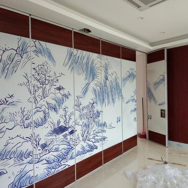 Ballroom Acoustic Movable Partition Walls Banquet Hall Sliding Folding Partitions