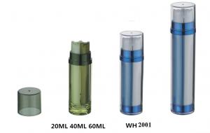 China 2x10ml 2x20ml 2x30ml  Two Color Classic Dual Chamber Plastic Bottle dual barrel pump bottle on sale