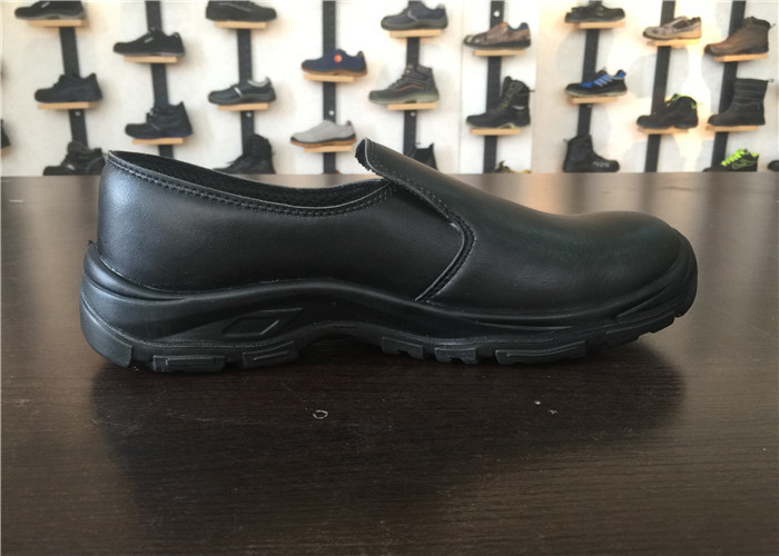 Classic Design Casual Safety Shoes , Ladies Black Work Shoes Size Customized