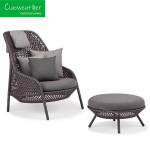 Villa Balcony Garden Furniture Fashion Outdoor Rattan Sofa for Hotel and Home
