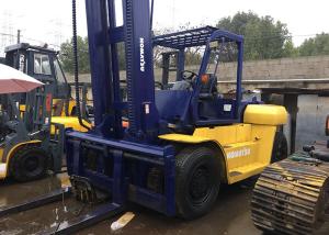 Wholesale 2 / 3 Stage Mast Second Hand Forklifts Komatsu FD100 10 Ton Low Hour Working from china suppliers