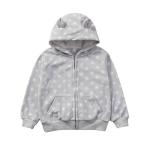 Winter Children'S Clothing Infant Hooded Cartoon Print Zip Kids Jacket