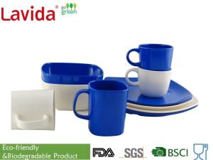 Wholesale Blue And White Outdoor Dinnerware Sets Melamine Unbreakable Heat Resistance from china suppliers