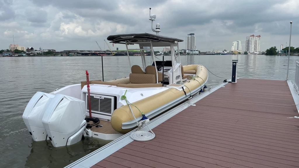 Easy Installation Yacht Floating Dock Pile Guide Aluminium Floating Pontoon For Marine Boat Floating Platform