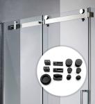 SS304 Material Bathroom Shower Door Accessories for Tempered Clear Glass Sliding