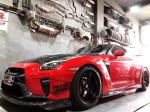 For Nissan GTR Body Kit GTR R35 Upgrades the VARIS-style Carbon Fiber Front and