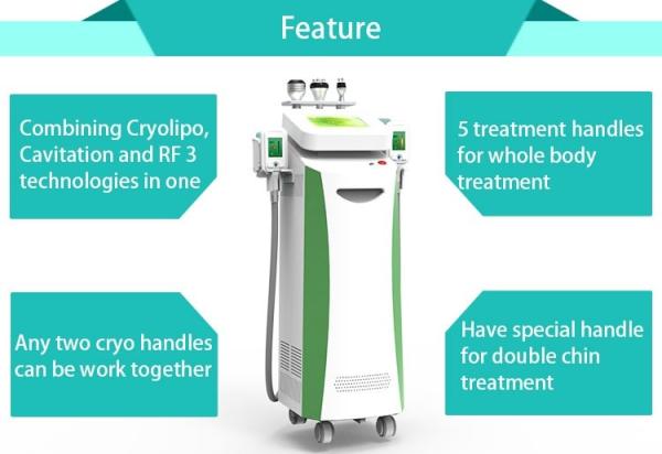 Professional fat freezing fast body slimming cryo therapy machine with 5