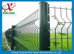 Galvanized Steel Pipe Fence For Sport Field / Wrought Iron 3d Fence Panel