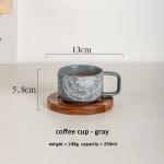Europe Design Ceramic Cappuccino Cup And Saucer Set For Europe Market