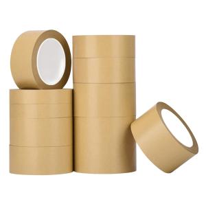 Wholesale Hot Melt Carton Sealing Gummed Normal Custom Self Adhesive Kraft Paper Shipping Tape from china suppliers