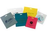 Die Cut Handle Plastic Retail Gift Bags LDPE Material For Shopping