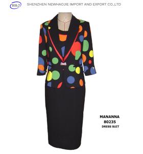 Wholesale Colorful Printing Jacket and Long Dress for Contrast Colour Suit from china suppliers
