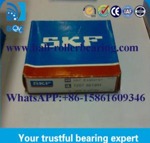 China Long Life 7207BECBM Double Row Angular Contact Bearing Size 35*72*17 on sale