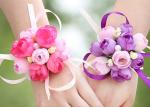 Country Weddings Sproms Snapshots Artificial Silk Flowers Wrist Corsages