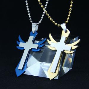 Wholesale Fashion Top Trendy Stainless Steel Cross Necklace Pendant LPC343 from china suppliers
