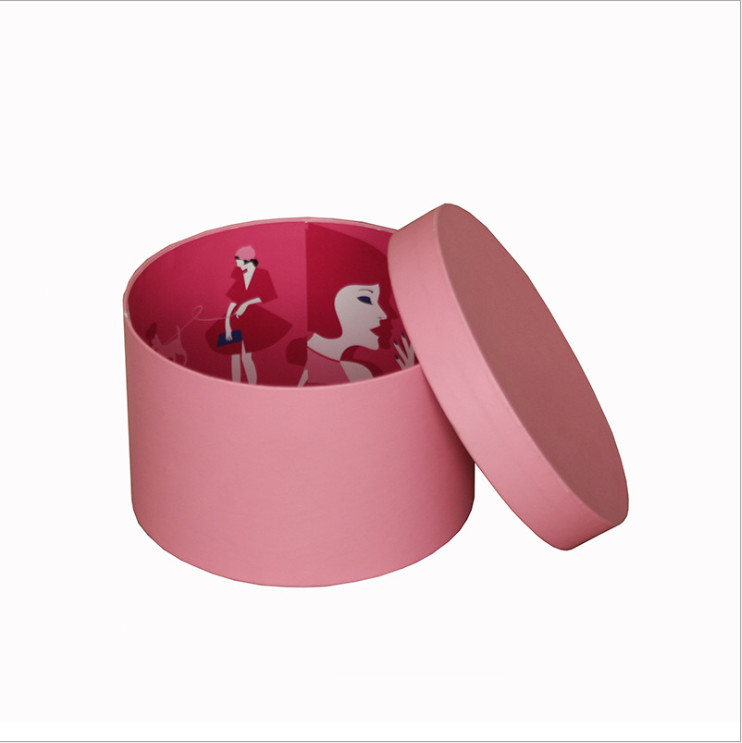 Portable Round Clothing Gift Paper Packaging Boxes Custom Size