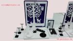 CounterJewelry Display Set Customized Design White & Black Acrylic Stand for