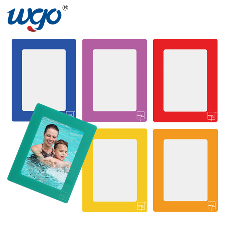 Self Adhesive Mounted PVC Photo Frame Wooden No Magnetic No Install Tools Needed