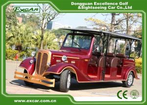 Wholesale Classic Design Red Vintage Golf Car Tourist Car With CE Approved from china suppliers