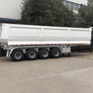 Wholesale Rocks Transport HYVA Cylinder Hydraulic 80T 4 Axle Tipper from china suppliers