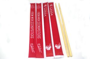 Wholesale Full Paper Wrapped Premium Disposable Bamboo Chopsticks Sleeved Seperated from china suppliers
