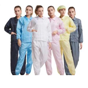 Wholesale 110g/sm Chemical plant Anti Static Garments Grid Polyester Lab Coat from china suppliers