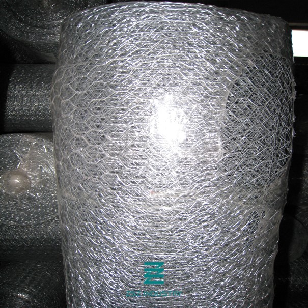 PVC Coated Gabion Wall Baskets Stone Cage Wire Netting Hexagonal Shape