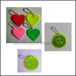 promotion printed logo Eco pvc reflective vest traffic safety item keychain