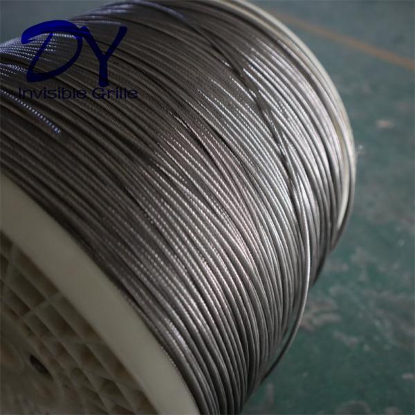 304 Stainless Steel Wire 316 Steel Wire For Window Invisible Grille For Hotel