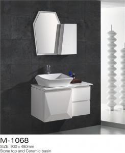 Wholesale Waterproof Bathroom Sinks And Vanities / Modern Bathroom Vanities MDF Material from china suppliers
